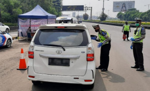 Aparat Dishub DKI dan Polda Metro Jaya Optimalkan Sosialisasi PSBB