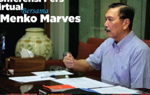 Menhub  ad Interim Luhut Pandjaitan Canangkan Pembangunan Bandara Kemdiri Secara Online