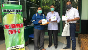 Pertamina EP Cepu dan Mitranya Serahkan Bantuan Alat Rapit Test ke Pemkab Bojonegoro