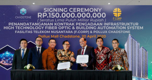Superblok Pollux Cikarang Gandeng Fasilitas Telekom Nusantara Teken MoU Senilai Rp150 Miliar
