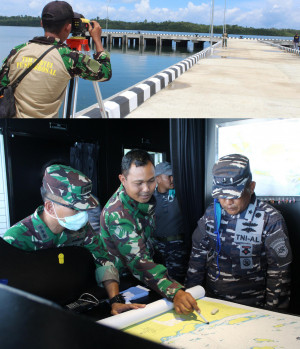 Opsurta TNI AL Survei Pengamanan Alur Layar KRI di Sorong
