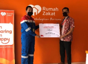 Pertamina MOR II Salurkan Bantuan ke Masyarakat dan Puskesmas Panjang Lampung