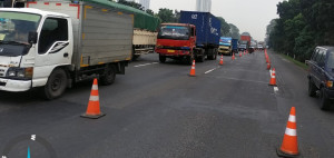 Pengelola Ruas Tol Jakarta-Tangerang Kembali  Melakukan  Perbaikan 