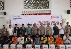 Polres Bandara Soetta Salurkan 500. Paket Sembako dari Kapolri