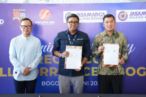 Jasa Marga dan PT.Olympic Bangun Persada Teken MoU  Kembangkan Kawasan Properti di kawasan OCBD Bogor