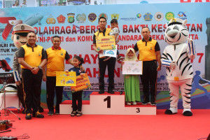 Polresta Bandara Soetta Perkenalkan  Anak  mengenal tugas kepolisian melalui seni