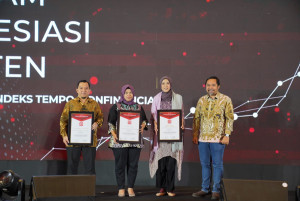 Jasa Marga Raih Dua Penghargaan Pada  Malam Apresiasi Emiten Indeks Tempo-IDNFinancials 52, 