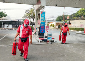 Kebakaran  SPBU 34.123.03 Bintaro Tidak Pengaruh Terhadap Stok BBM