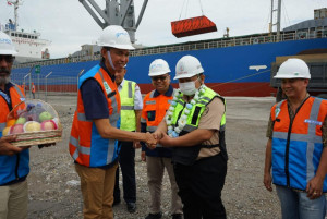 Pelabuhan Krueng Aceh Utara Layani Ekspor Cangkang Sawit ke  Hokaido Jepang