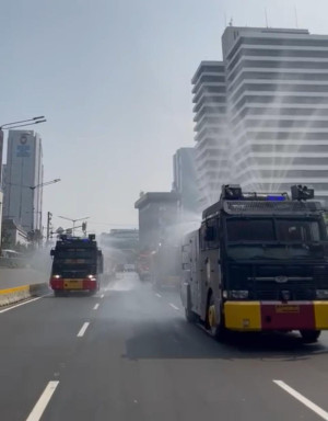 Polda Metro Jaya Kerahkan Empat Mobil Water Cannon