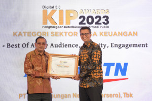 Bank BTN Raih Best Digital 5.0 Keterbukaan Informasi Publik