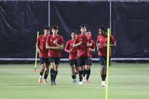 Latihan Pertama Timnas Indonesia Siap Hadapi Ekuador