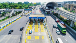 Jasa Marga Gelar Uji Coba Pemindahan Pintu Masuk Contraflow Dari KM 00+200 Menjadi  KM 01+300