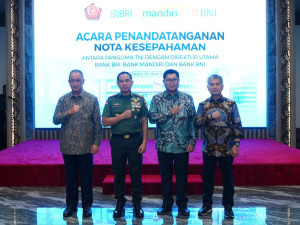 Panglima TNI Gandeng Bank BRI, Mandiri dan BNI