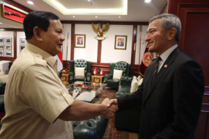 Menhan Prabowo Terima Kunjungan K