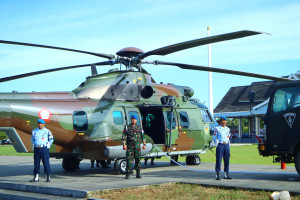 Atasi Bencana Alam Banjir dan Longsor di Luwu. TNI AU Dirikan Posko Satuan  Tugas Udara