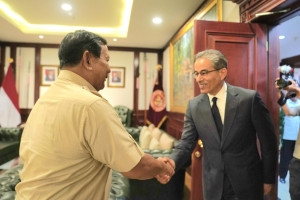 Menhan Prabowo Terima Kunjungan  Pendiri Emaar Properties UEA