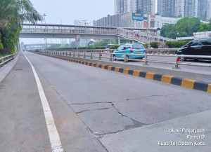 Ruas Tol Dalam Kota Ditutup Sementara