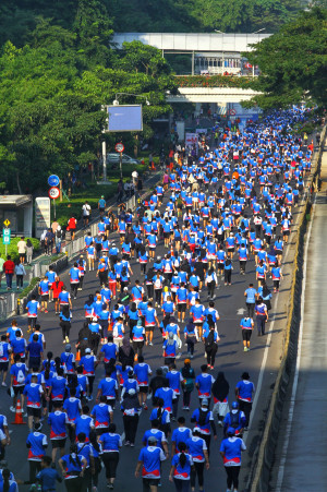 Ribuan Pelari Penuhi Kawasan  Thamrin Dalam  BTN JAKIM 2024