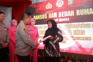 Bedah Rumah Bagi Para Purnawirawan Polri Yang Telah Gugur