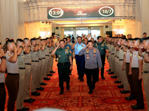 Kapolri dan Panglima TNI  Ingatkan  Capaja TNI-Polri
