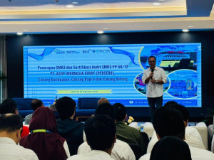 ASDP Gandeng BKI   Audit  Sertifikasi Sistem Keselamatan Kerja di  Tiga Kantor Cabang