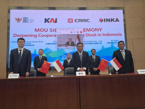 PT KAI, INKA dan CRRC Qingdao Teken Kerjasama Penyediaan Sarana Perkeretaapian