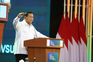 Pandangan Menhan Prabowo di Acara BNI Investor Daily Summit 2024 