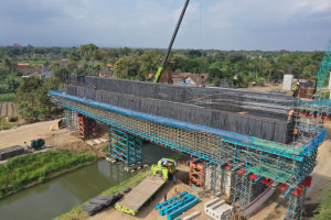 Progres Konstruksi Seksi 1 Yogyakarta-Simpang Susun Banyurejo Capai 67,23 pereen