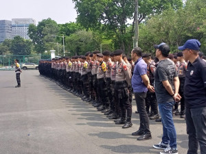 Ratusan Personil Polisi Amankan Kampanye Pilkada di Jakarta