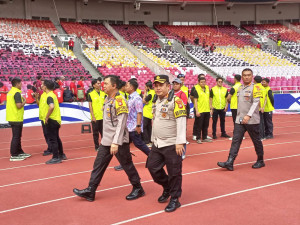 Polri Pastikan Laga Timnas Indonesia Vs Arab Saudi Malam Ini Aman