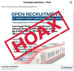 Waspada Penipuan Berkedok Rekrutmen KCIC