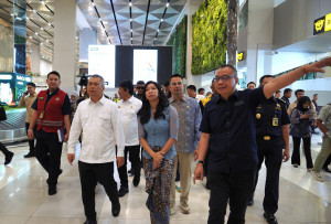 Menteri BUMN dan Menteri Perhubungan Tinjau  Kesiapan Bandara Soekarno-Hatta