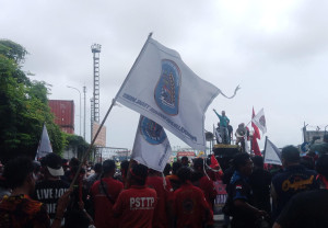 Polda Metro Jaya Amankan Demo Driver Ojol di Kemnaker