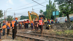 Sering Terjadi kecelakaan, Perlintasan Sebidang di Stasiun Kandangan  Tutup Permanen