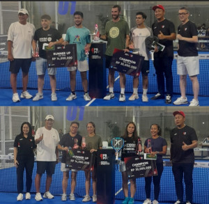 Eskar - Aleix dan Sri - Beatrice Juara Padel Seri Jakarta