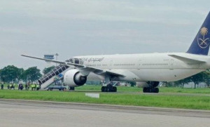 Mendapat Ancaman, Pesawat Saudia Mendarat Darurat di Kualanamu