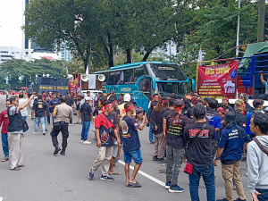 Ribuan Personel Polri Dikerahkan Amankan Demo Sopir Tuntut Revisi RUU ODOL 