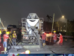 Jalan Tol Jakarta - Tangerang  Kembali Dilakukan Perbaikan