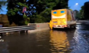 Ruas Tol Sedyatmo Kembali Digenangi Air Hujan, Jasa Marga Optimalkan Pompa 