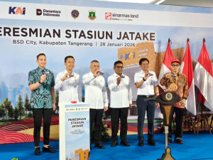 Menhub dan Gubernur Banten Resmikan Stasiun Jatake