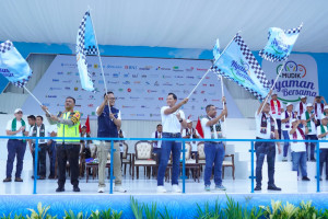 Menko AHY Berangkatkan 3.300 Pemudik  Dengan 66 Unit Bus Dari GBK dan Kantor ASDP