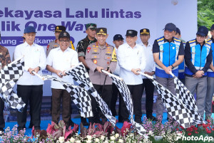 Rekayasa Lalin One Way Nasional Arus Balik  Resmi Diberlakukan  