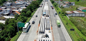Pekerjaan Pelebaran Ruas Tol  Surabaya–Gempol  Capai 85  Persen