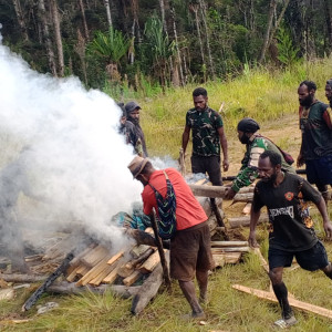 Masih Diselidiki Ledakan di Kawasan Bekas Markas TPNPB-OPM di Kampung Toemalo