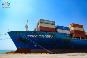 MV COSCO COLOMBO Berbendera Hong Kong Kembali Sandar ke Patimban
