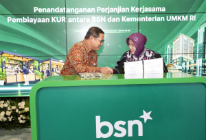 Salurkan KUR, Bank BSN  Teken Kesepakatan Dengan Kementerian UMKM